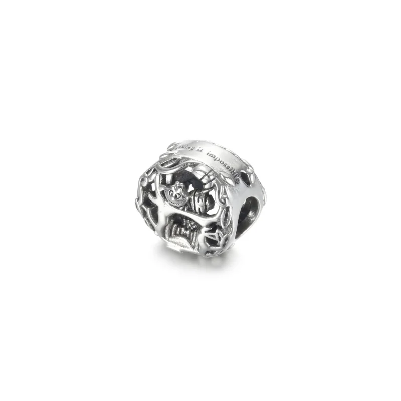 (Bild für) Disney, PANDORA Alice im Wunderland, Cheshire Cat & Absolem Caterpillar Charm - - Ansicht 2