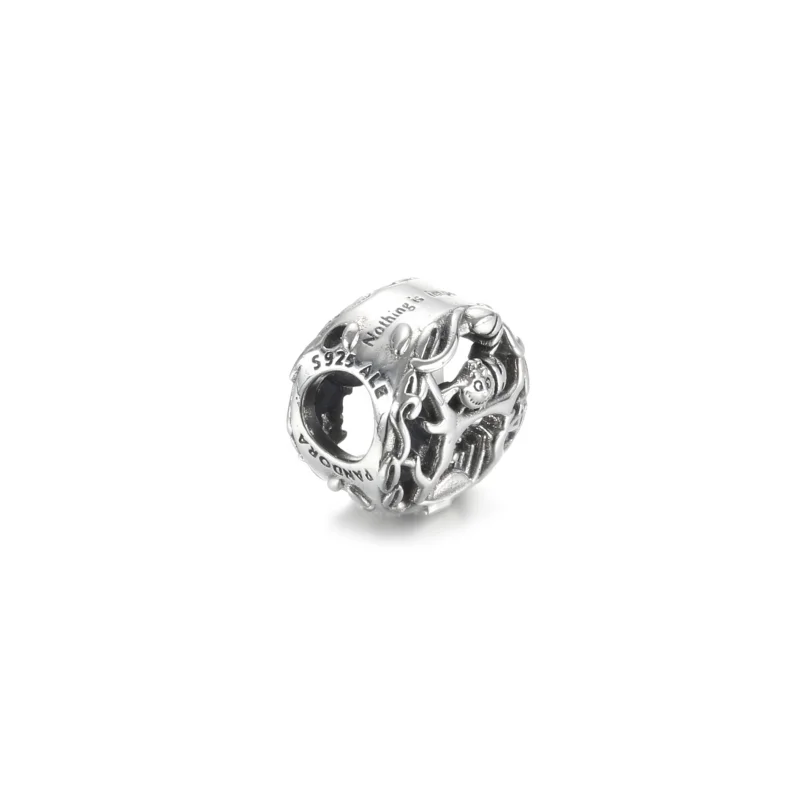 (Bild für) Disney, PANDORA Alice im Wunderland, Cheshire Cat & Absolem Caterpillar Charm - - Ansicht 4