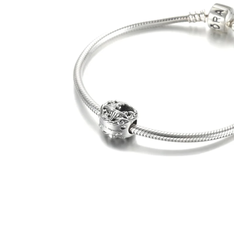 (Bild für) Disney, PANDORA Alice im Wunderland, Cheshire Cat & Absolem Caterpillar Charm - - Ansicht 6