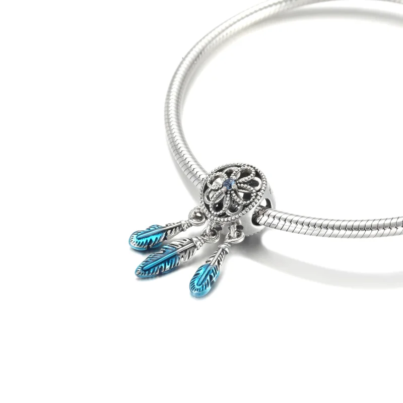 (Bild für) PANDORA Blauer Traumfänger-Charm - 799341C01 - Ansicht 5