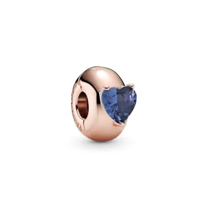 (Bild für) PANDORA Blue Heart Solitaire Clip-Charm - 789203C02