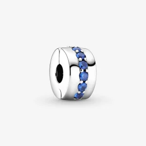 (Bild für) PANDORA Blue Sparkle Clip - 791972C01