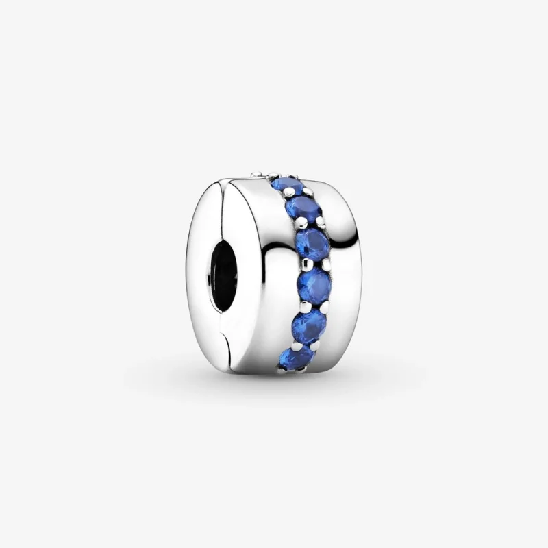 (Bild für) PANDORA Blue Sparkle Clip - 791972C01