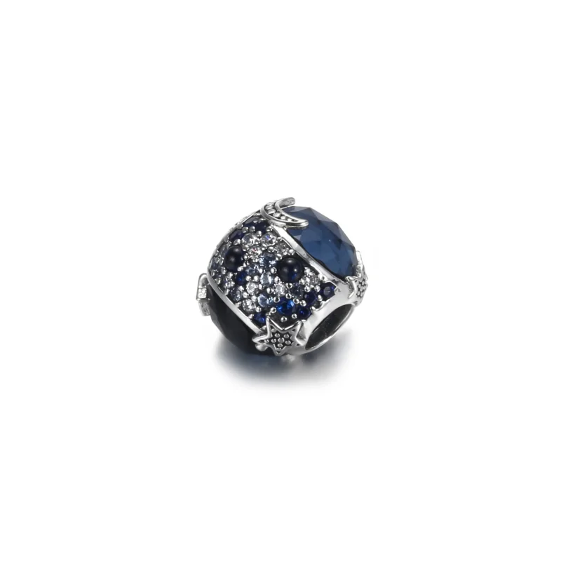 (Bild für) PANDORA Celestial Blue Sparkling Stars Charm - 799209C01 - Ansicht 3