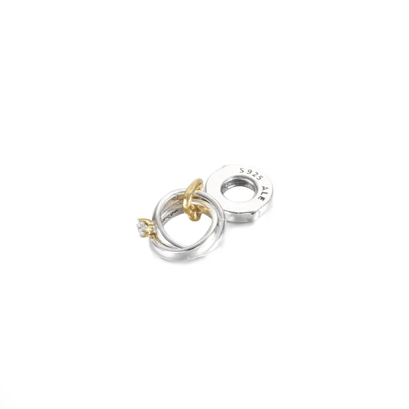 (Bild für) Pandora Charm Eheringe - 799319C01 - Ansicht 3