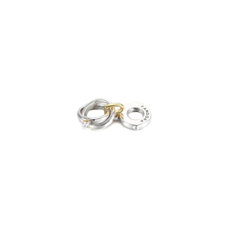 (Bild für) Pandora Charm Eheringe - 799319C01 - Ansicht 4