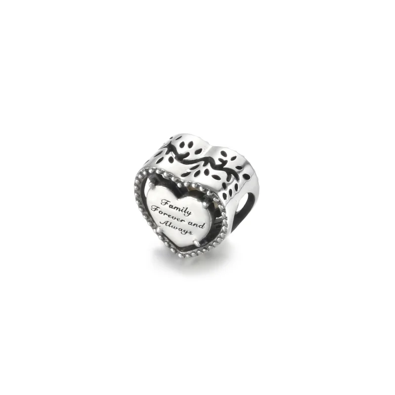 (Bild für) PANDORA Charm mit durchbrochenem Herz und Stammbaum - 799413C01 - Ansicht 3