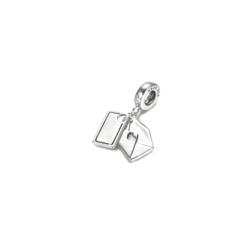 (Bild für) Pandora-Charm mit gravierbarem Buchstaben- und Umschlaganhänger - 799274C00 - Ansicht 2