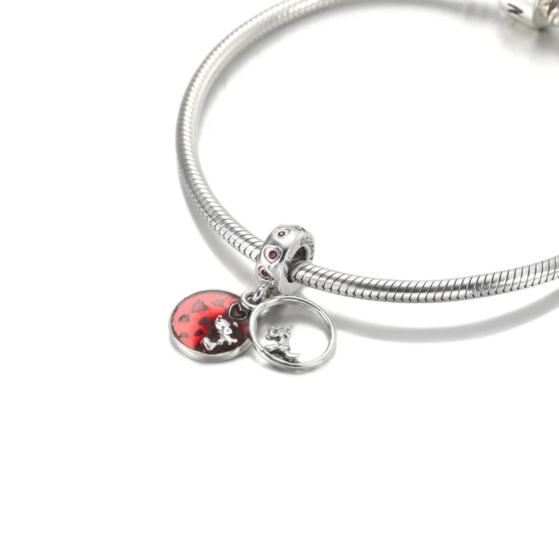 (Bild für) PANDORA Disney Mickey Mouse & Minnie Mouse Love and Kisses Charm-Anhänger - 7992 - Ansicht 5