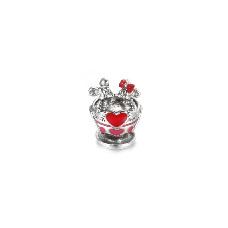 (Bild für) Pandora Disney Parks Mickey und Minnie Teetassen-Charm - 799265C01 - Ansicht 2