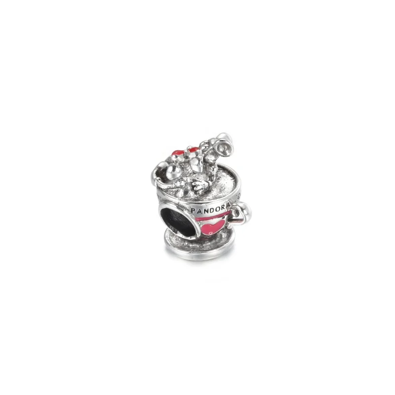 (Bild für) Pandora Disney Parks Mickey und Minnie Teetassen-Charm - 799265C01 - Ansicht 3