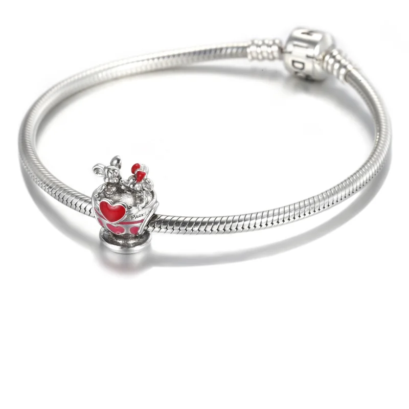 (Bild für) Pandora Disney Parks Mickey und Minnie Teetassen-Charm - 799265C01 - Ansicht 6