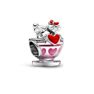 (Bild für) Pandora Disney Parks Mickey und Minnie Teetassen-Charm - 799265C01
