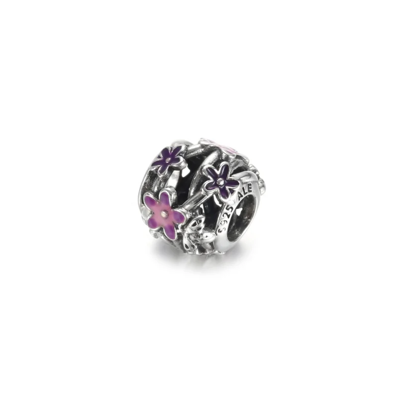 (Bild für) PANDORA durchbrochener lila Gänseblümchen-Charm - 798772C02 - Ansicht 2