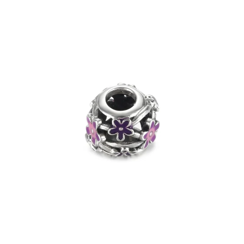 (Bild für) PANDORA durchbrochener lila Gänseblümchen-Charm - 798772C02 - Ansicht 4