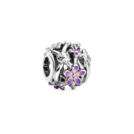 (Bild für) PANDORA durchbrochener lila Gänseblümchen-Charm - 798772C02