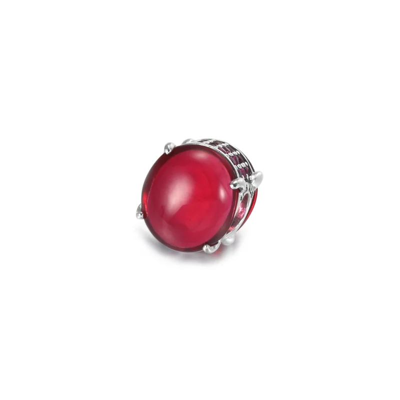 (Bild für) PANDORA Fuchsia Rose Ovaler Cabochon-Charm - 799309C01 - Ansicht 2