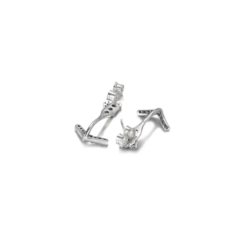 (Bild für) PANDORA Funkelnde Wishbone-Herz-Ohrstecker - 299280C01 - Ansicht 5