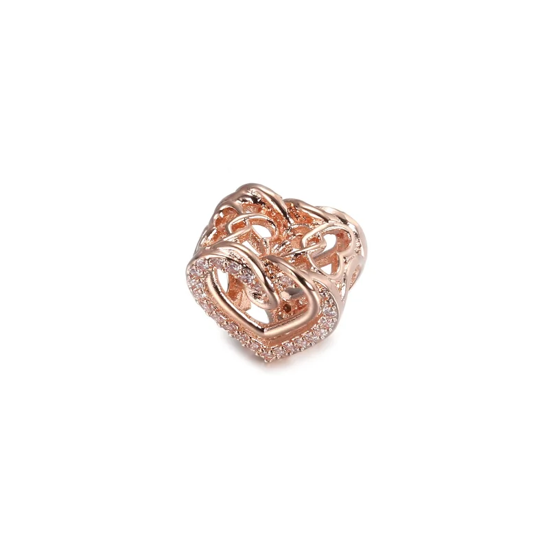 (Bild für) PANDORA Funkelnder Charm mit verschlungenen Herzen - 789270C01 - Ansicht 2
