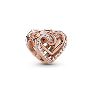 (Bild für) PANDORA Funkelnder Charm mit verschlungenen Herzen - 789270C01
