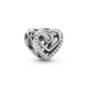 (Bild für) PANDORA Funkelnder Charm mit verschlungenen Herzen - 799270C01