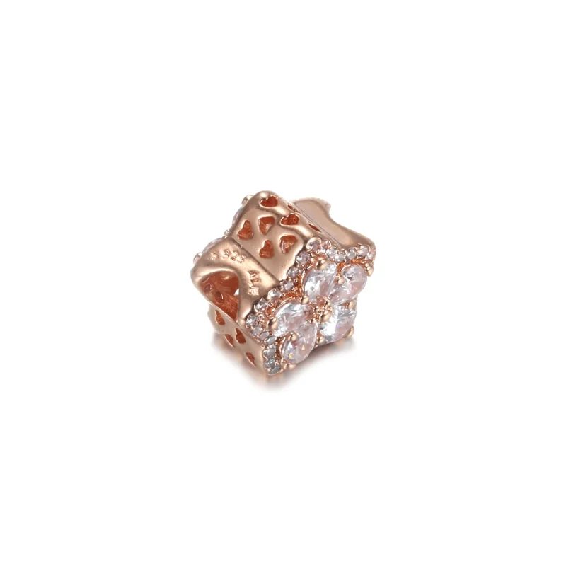 (Bild für) PANDORA Funkelnder Schneeflocken-Pavé-Charm - 789224C01 - Ansicht 2