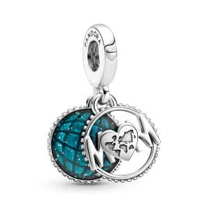 (Bild für) PANDORA Glitzer-Globus-Mom-Anhänger - 799368C01