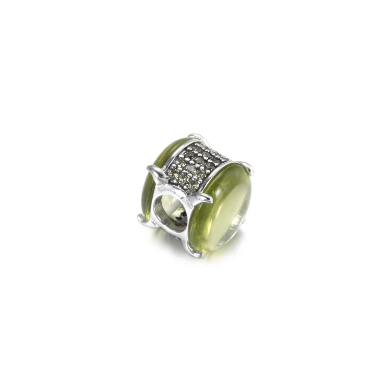 (Bild für) PANDORA Grüner ovaler Cabochon-Charm - 799309C02 - Ansicht 3