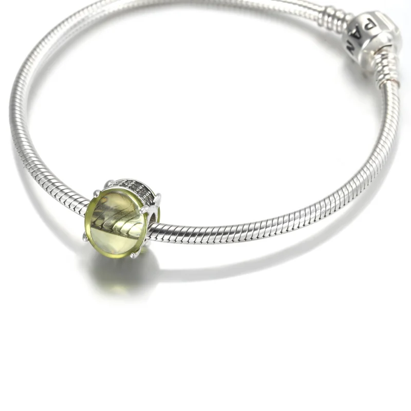 (Bild für) PANDORA Grüner ovaler Cabochon-Charm - 799309C02 - Ansicht 5