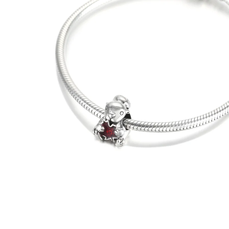 (Bild für) PANDORA Kanadischer Biber- und Ahornblatt-Charm - 799394C01 - Ansicht 5