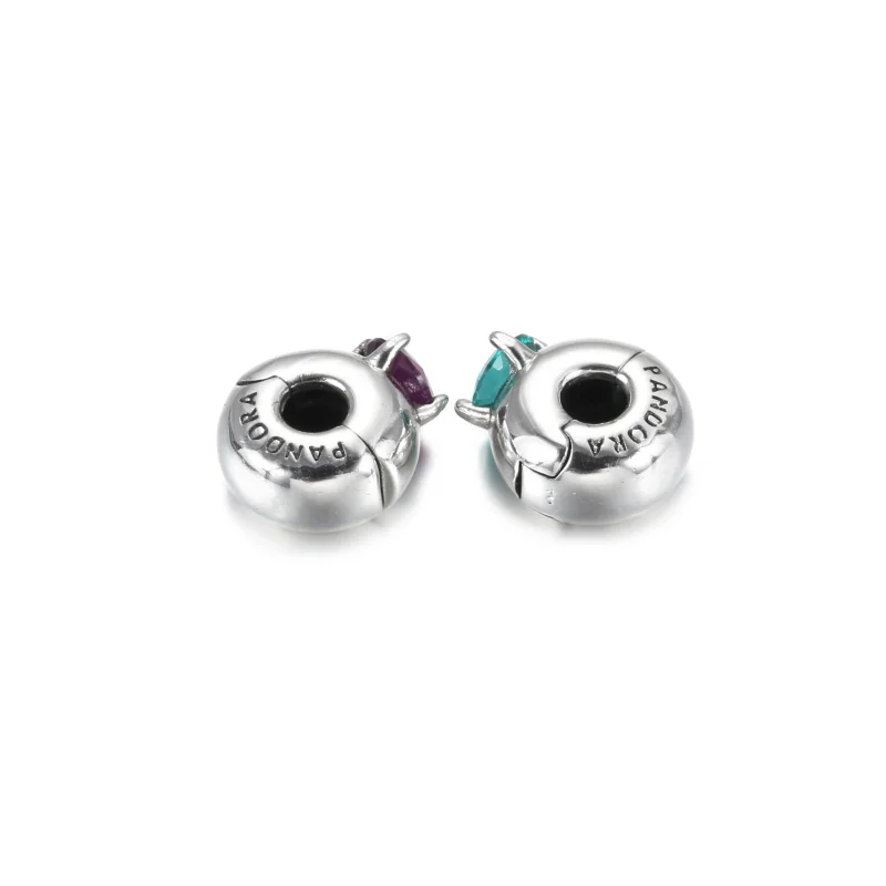 (Bild für) PANDORA Lila runder Solitär-Clip-Charm - 799204C02 - Ansicht 6