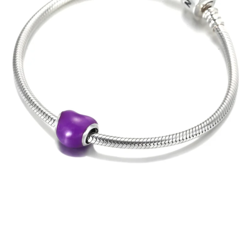 (Bild für) PANDORA Metallic-Lila-Herz-Charm - 799291C01 - Ansicht 5