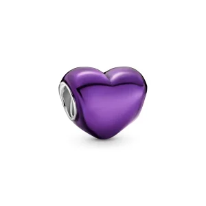 (Bild für) PANDORA Metallic-Lila-Herz-Charm - 799291C01