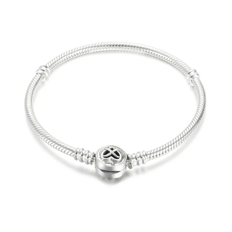 (Bild für) Pandora Moments Herz-Schlangenkettenarmband mit Infinity-Verschluss - 599365C00 - Ansicht 2