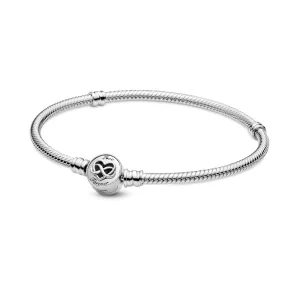 (Bild für) Pandora Moments Herz-Schlangenkettenarmband mit Infinity-Verschluss - 599365C00