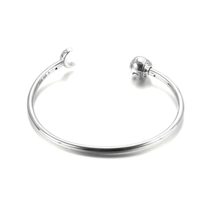 (Bild für) Pandora Moments Offener Armreif „Mond und Sterne“. - 599120C01 - Ansicht 3