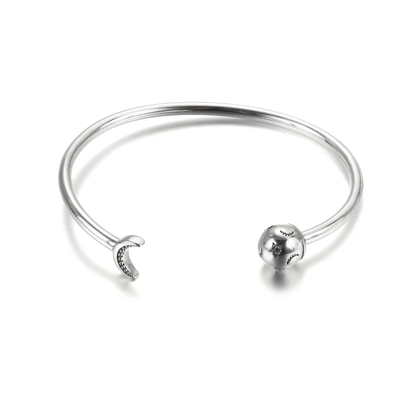 (Bild für) Pandora Moments Offener Armreif „Mond und Sterne“. - 599120C01 - Ansicht 4