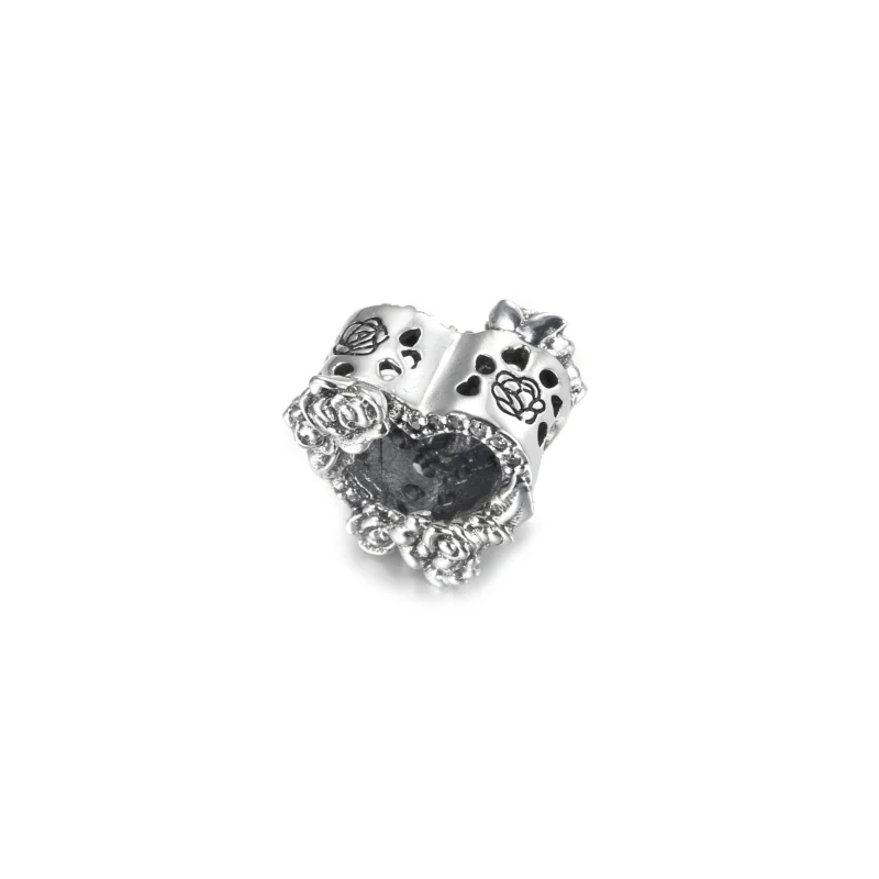 (Bild für) PANDORA Offenes Herz & Rosenblüten-Charm - 799281C01 - Ansicht 2