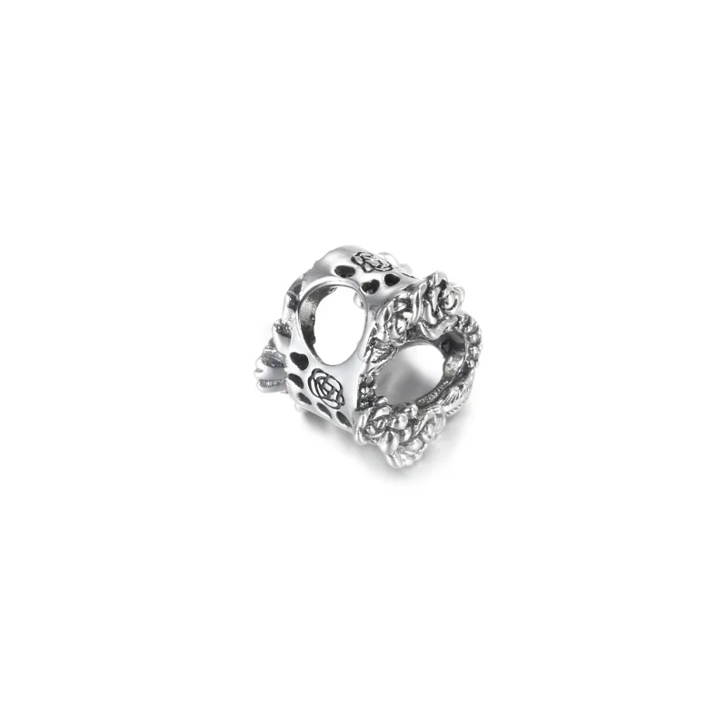 (Bild für) PANDORA Offenes Herz & Rosenblüten-Charm - 799281C01 - Ansicht 3