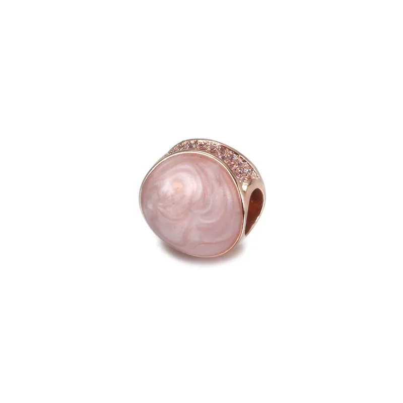 (Bild für) PANDORA Pink Swirl Charm - 789306C01 - Ansicht 2