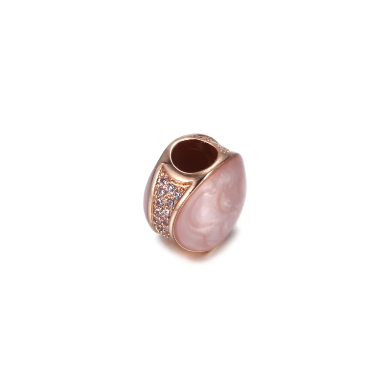 (Bild für) PANDORA Pink Swirl Charm - 789306C01 - Ansicht 3