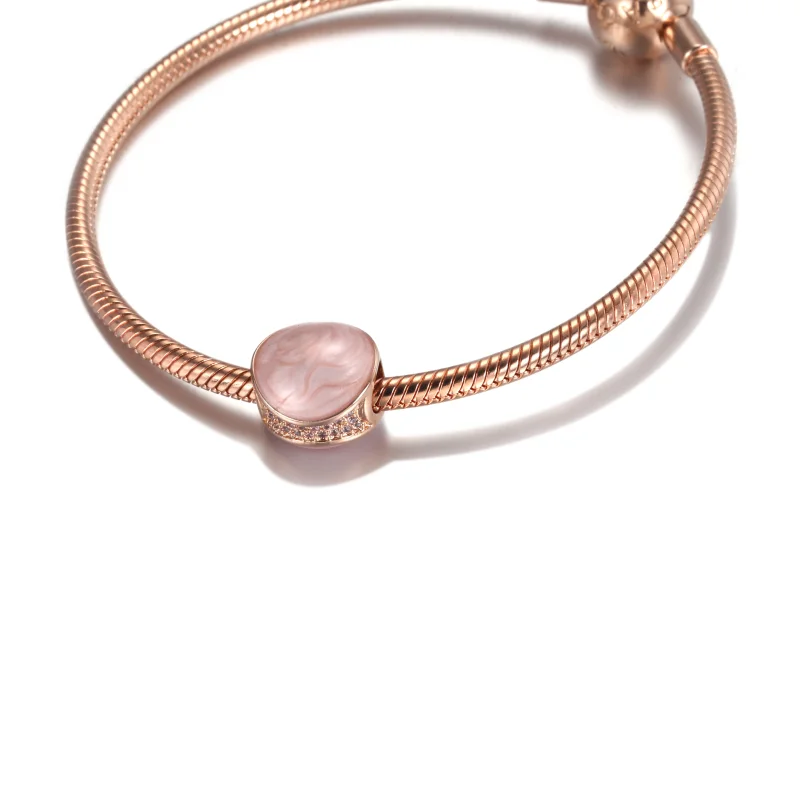 (Bild für) PANDORA Pink Swirl Charm - 789306C01 - Ansicht 5