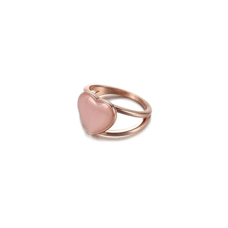 (Bild für) PANDORA Pink Swirl Heart Statement-Ring - 189263C01 - Ansicht 2