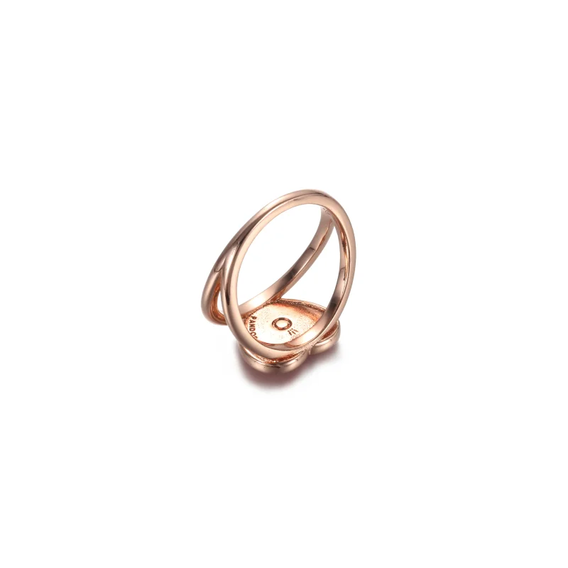 (Bild für) PANDORA Pink Swirl Heart Statement-Ring - 189263C01 - Ansicht 3