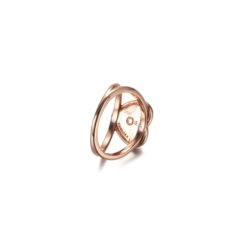(Bild für) PANDORA Pink Swirl Heart Statement-Ring - 189263C01 - Ansicht 5