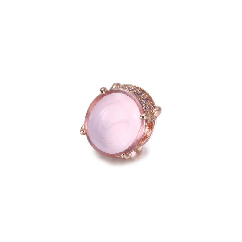 (Bild für) PANDORA Rosa Ovaler Cabochon-Charm - 789309C02 - Ansicht 2