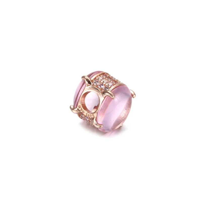 (Bild für) PANDORA Rosa Ovaler Cabochon-Charm - 789309C02 - Ansicht 4
