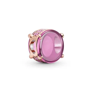 (Bild für) PANDORA Rosa Ovaler Cabochon-Charm - 789309C02