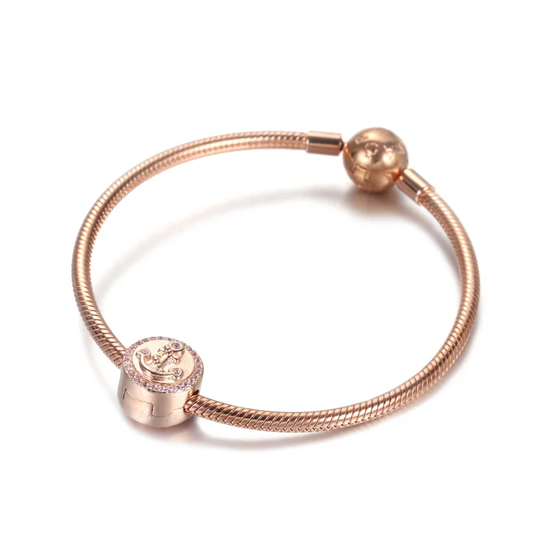 (Bild für) Pandora Rose Funkelnder rosa Ankerclip - 789019C01 - Ansicht 6