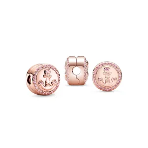 (Bild für) Pandora Rose Funkelnder rosa Ankerclip - 789019C01